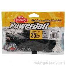 Berkley Powerbait Chigger Craw Soft Bait 3 Length, Black Blue Fleck, Per 10 563220353